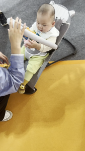 Foldable Baby Bouncer Chair/Baby Balance Chair/Baby Rocker With Safety Belt 4 Ajustable Buai Lantai Baby Gear Chair Removable&Breathable Net宝宝躺椅