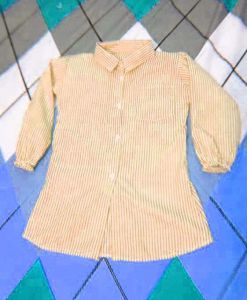 KEMEJA SALUR ANAK PEREMPUAN KEKINIAN MUAT USIA 5 SAMPAI 12 TAHUN/KEMEJA ANAK PEREMPUAN TANGAN KARET