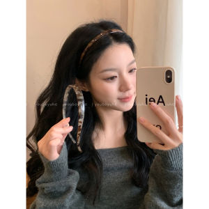 Anti-Slip Toothed Leopard Print Hairband Womens New 2025 Unique Design U-Shaped Face Washing Hair Accessories Fashionable Optical Glasses Headbands