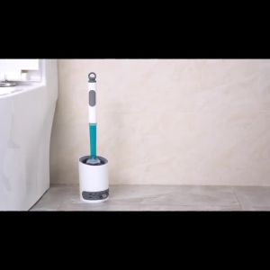 Bộ Giá Đỡ Bàn Chải Vệ Sinh Bồn Cầu Bằng Silicon Kèm Tay Cầm Có Thể Thay Thế Dụng Cụ Chà Rửa Nhà Tắm Dụng Cụ Vệ Sinh RV - Hộp Đựng Bàn Chải Vệ Sinh Bằng Nhựa