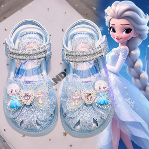 Light-Up Closed Toe Soft Sole Crystal Girls Sandals