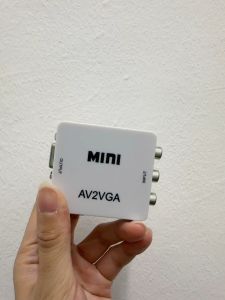 Mini AV2VGA to Video Converter Composite AV to VGA Adapter TV Set-Top Box Audio Video Converter