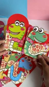 ANGPAO 3D PANJANG IMLEK TAHUN KUDA ULAR ISI 6 PCS chinese new year horse snake year 2025