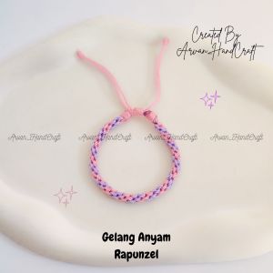 Gelang Couple Rapunzel Tali Anyam // Gelang Rapunzel Couple Model Anyam