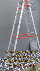 Tangga Lipat Super kuat berkualitas 2 M / 1.75 M / 1.5 M / 2.5 M /1 M / bahan alumunium abs Kokoh 270 Penilaian