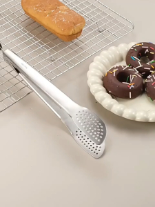 MUSHROOM Stainless Steel 304 Food Tongs Kitchen Cooking Tool Food Clips Grill BBQ Utensil