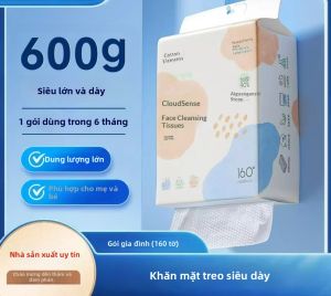 Khăn Lau Mặt Dùng Một Lần Siêu Dày Kiểu Rút Tiện Lợi Dùng Để Tẩy Trang Làm Sạch Mặt & Sử Dụng Trong Gia Đình Làm Từ Bột Gỗ Nguyên Chất