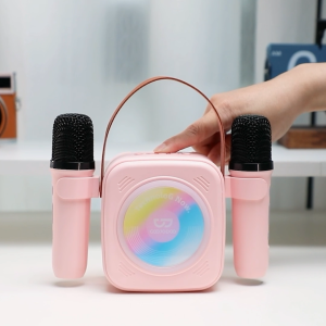 Loa bluetooth mini karaoke GOOJODOQ 2 Micro Không DâyĐèn RGB 9 Hiệu ỨngPin 6HBiến Giọng 5 Kiểu- Quà Tặng Gia Đình