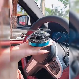 Parfum Mobil Model Helikopter Aromatherapy Berputar Tenaga Surya Kualitas Import