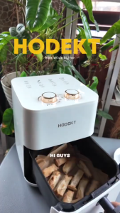 HODEKT Air Fryer 5L Dual Knob 360° Stereo Heating Non Stick Multi-functional Air Fryer