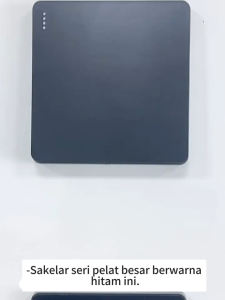 SHINK Nicolo Black Hitam GNB /Stop Kontak/ Sakelar Saklar Rumah 1 Gang 1 Arah 2 Gang 2 Arah