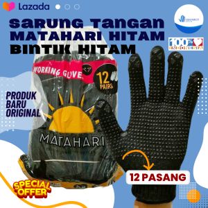 Sarung tangan bintik Hitam HTM Matahari 1 lusin industri proyek perkebunan motor otomotif