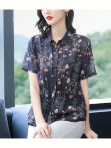 QIAOXIZI | Plus Size Flattering Short Sleeve T-Shirt Womens Summer Top