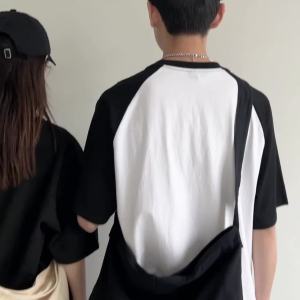 Simple Solid Color College Shoulder Bag Women Male Student Canvas Crossbody Bag Men Cool Schoolbags Female Travel Messenger Bags