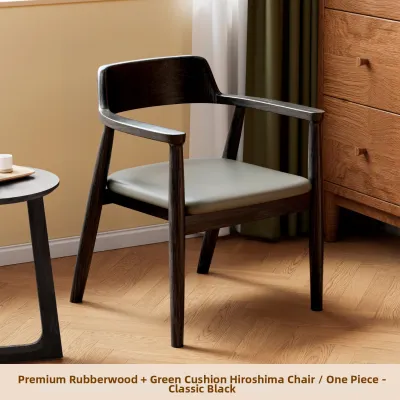 Ergonomic Solid Wood Dining Chair Armrests Backrest