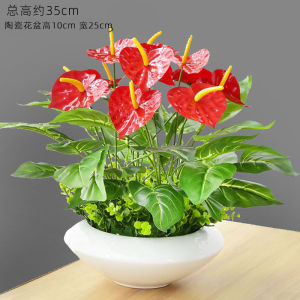 Modern Home Decoration Artificial Flowers Table Top Decor Fridge Shoe Cabinet Display Restaurant Plastic Flower Arrangement