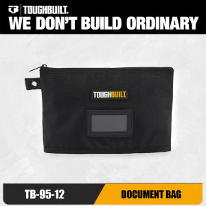Túi Đựng Tài Liệu Có Khóa Kéo TOUGHBUILT Chất Liệu Vải Chống Mài Mòn TB-95-12 Túi Đựng Dụng Cụ Để Lưu Trữ Có Ngăn Nắp Và Dễ Lấy Đồ.