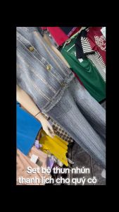 Set bộ 2 món thun dập nhún thanh lịch cho quý cô