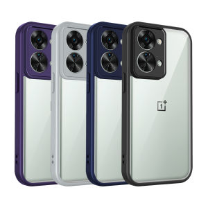 Oneplus Nord 2T CPH2399 Case Shockproof Silicone Bumper Air Cushion Clear Matte Back Cover Hard Phone Case for One Plus Nord2T