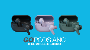 JLab Go Pods ANC True Wireless Bluetooth Earbuds & Charging Case Black Hybrid Active Noise canceling + Be Aware for Safe Listening 26+ Hours Total Playtime Clear Calls Custom Sound via App