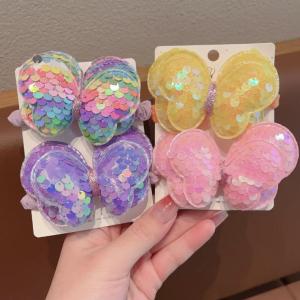 Adorable Butterfly Hair Ties for Girls Sparkling Non-Damaging Knot Hair Bands Childrens Accessories Cute Ancient Style Hair Bands