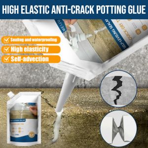Floor Sealant Crack Filler Waterproof Elastic Anti Crack Adhesive For Wall Roof Leak Repair High Flexibility Weather Resistant Durable