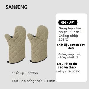 SANNENG | Găng Tay Chống Nóng Dài Cách Nhiệt