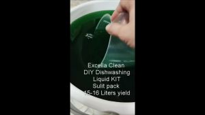 Excella Clean DIY Dishwashing Liquid KIT SULIT PACK 15-16 liters yield