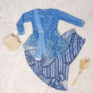 Baju Kebaya anak selendang modern setelan rok tk dan sd lucu modern