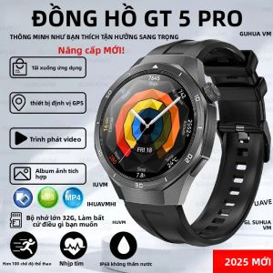 Đồng Hồ Thông Minh GT5 Pro 32GB GPS NFC Chống Nước Hợp Kim Titan Tích Hợp Dẫn Đường Google Gọi Video & Theo Dõi Sức Khỏe Dành Cho Android/iOS