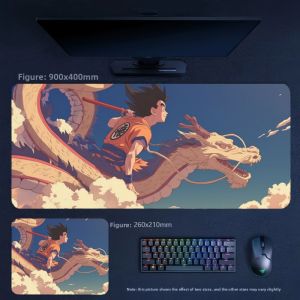 Bandai | Fashion Animation Leather Mouse Pad Two-dimensional Dragon Ball High Definition Printing Large Size Non-slip Mouse Pad Table Mat