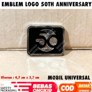 Emblem Logo 50 50Th Anniversary Mobil Universal