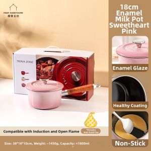 MODERN SWEETHOME | Enamel Nonstick Small Cooking Pot