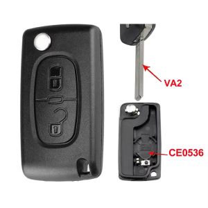 SUPERKEY Flip Remote Car Key Shell Case For Peugeot 207 307 308 407 607 807 For Citroen C2 C3 C4 C5 C6 Xsara Berlingo VA2 HU83