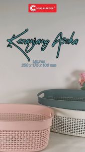 1 DUS Keranjang CLIO ASOKA Plastik Serbaguna - Keranjang Clothes