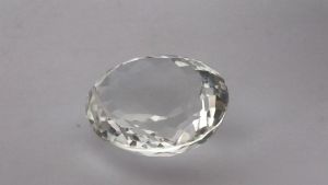 Natural White Brazil Quartz 21.47 Cts. Oval Eye Clean Grade AAA+ Loose Gemstone