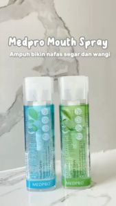 Medpro Mouth Spray 12ML | Penyegar Bau Mulut | Mouthspray | Mint | Japanese Green Tea | Double Mint | Aqua Herbal Mint