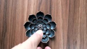 Lọ Đốt Trầm Bằng Kim Loại Hợp Kim Thiết Kế Sen Thiền Giá Đỡ Nhang Trầm Hương Dùng Trang Trí Nhà Cửa Phòng Tập Yoga Chùa Chiền Trị Liệu Hương Thơm.