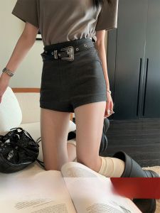 High Waist Casual Pants Womens Elastic Slimming Hot Pants Retro Style Commute Fashion Straight Leg Pants Summer Collection