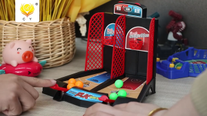 Little Buddy Finger-Flick Basketball Shooter Two-Player Basketball Game Machine Tabletop Game Toy Childrens Gift