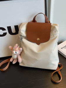 Retro Japanese Style Large Capacity Shoulder Bag for Women Students Simple Summer Crossbody Bag Class Travel Soft Fabric Backpack