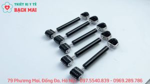 Lăn Đinh Cầu Gai Diện Chẩn - Thanh Lăn Hai Đầu Cầu Đinh + Cầu Gai Sừng - Dụng Cụ Diện Chẩn