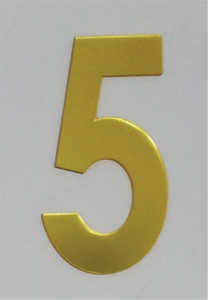 ตัวเลขสีทองกระจกเงา สูง 4.5cm หนา 2มิล มีกาวในตัว เหมาะสำหรับติดตู้จดหมาย กาวเหนียวและติดแน่นมาก