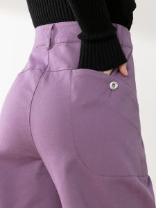 Tiiwgjiy | High Waist Slimming Casual Jeans Womens New 2025 Purple Colorful Trousers Harajuku Style Spring Autumn Wear Resistant Denim