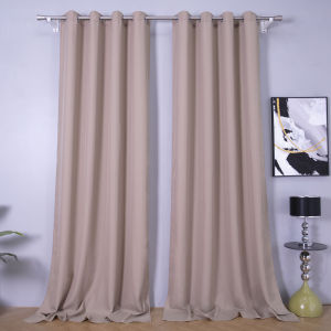 1PC European Rolny fabric solid color blackout curtains for bedroom living room balcony holiday Christmas decoration