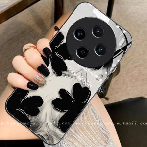 เคสโทรศัพท์มือถือแบบนิ่มแบบน้ำมันหมึกสีดำสำหรับ Vivox100pro X90 สำหรับผู้หญิง X80 รุ่นใหม่ X70 กระจกเหลว X60 ระดับไฮเอนด์ S18e ป้องกันการตก S17 ครอบเต็ม S16 ปกป้อง S19 ดีไซน์เรียบง่าย
