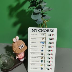 Clock in childrens primary school students learning table good habit development plan book