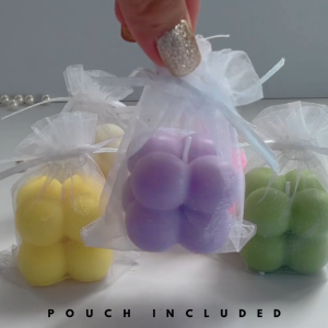 5 pcs Best Selling Mini Cube Bubble Candle Souvenir | Aesthetic Scented Candle | Scented Candle