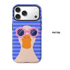 Ốp Điện Thoại Cool Duck Hai Lớp Cho iPhone Chống Sốc Chống Xước Chất Liệu TPU Mềm Tương Thích Với Nhiều Mẫu Máy