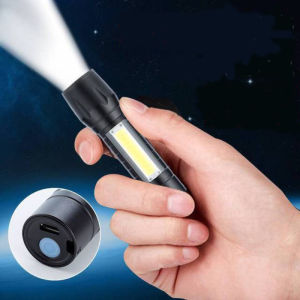 Đèn Pin Chiến Thuật LED COB Chống Nước Di Động Công Suất Cao Sạc USB Có Chức Năng Zoom